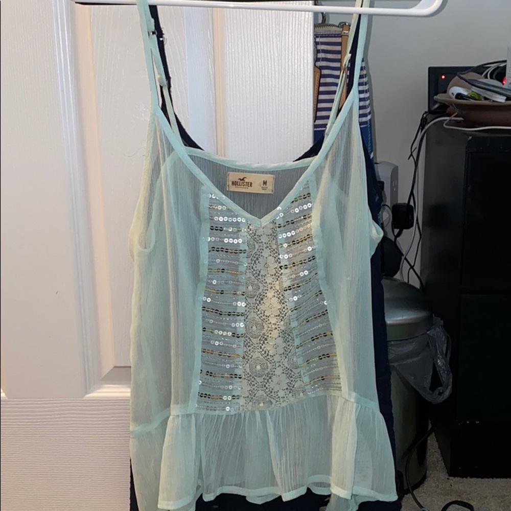 Hollister sheer tanks